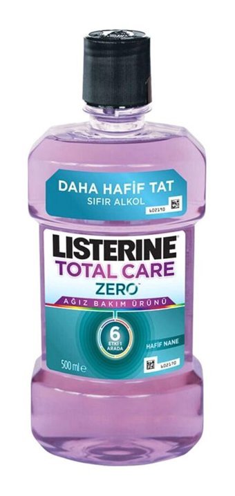 Listerine Total Care Alkolsüz Florürlü Nane Aromalı 500 ml Ağız Gargarası