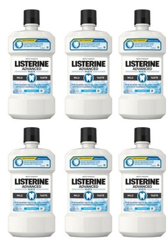Listerine White Florürlü Nane Aromalı 500x6 ml Ağız Gargarası