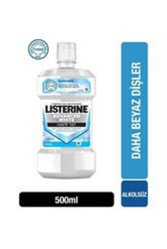 Listerine White Alkolsüz Florürlü Nane Aromalı 500 ml Ağız Gargarası