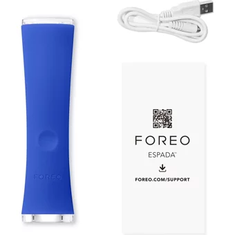 Foreo Luna Espada 2 Tüm Ciltler İçin 1 Başlıklı Fırçalı Silikon Şarjlı Titreşimli Yüz Temizleme Cihazı Mavi