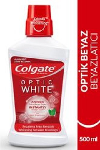 Colgate Optic White Alkolsüz Nane Aromalı 500x2 ml Ağız Gargarası
