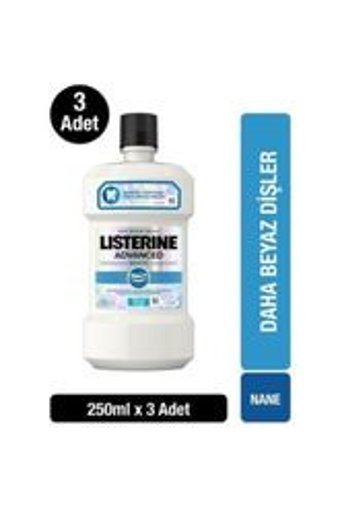 Listerine White Florürlü Nane Aromalı 250x3 ml Ağız Gargarası