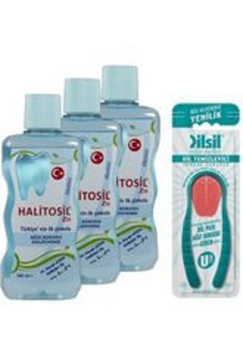 Halitosil Alkolsüz Çinko Aromalı 400x3 ml Ağız Gargarası