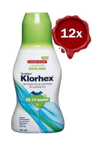 Dentasave Klorhex Alkolsüz 300x12 ml Ağız Gargarası
