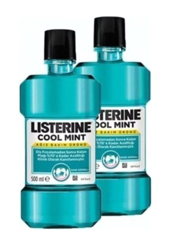Listerine Cool Mint Nane Aromalı 500x2 ml Ağız Gargarası