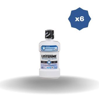 Listerine Advanced White Alkolsüz Nane Aromalı 250x6 ml Ağız Gargarası