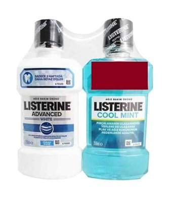 Listerine White Florürlü Nane Aromalı 250+2 ml Ağız Gargarası