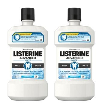 Listerine White Florürlü Nane Aromalı 500x2 ml Ağız Gargarası