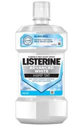 Listerine Advanced White Alkolsüz Florürlü Nane Aromalı 500 ml Ağız Gargarası
