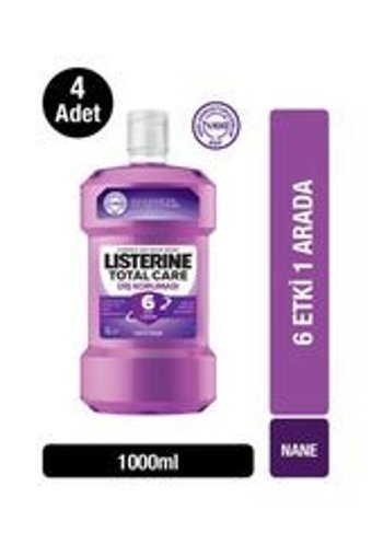 Listerine Total Care Florürlü Nane Aromalı 1 ltx4 ml Ağız Gargarası