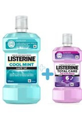 Listerine Cool Mint Alkolsüz Florürlü Nane Aromalı 500+250 ml Ağız Gargarası