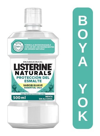 Listerine Naturals Alkolsüz Nane Aromalı 500 ml Ağız Gargarası