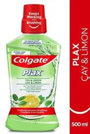 Colgate Plax Alkolsüz Çay-Limon Aromalı 500 ml Ağız Gargarası