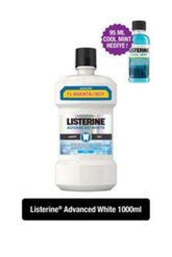 Listerine White Nane Aromalı 1 lt+95 ml Ağız Gargarası