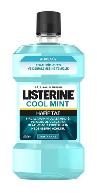 Listerine Cool Mint Alkolsüz Nane Aromalı 500 ml Ağız Gargarası