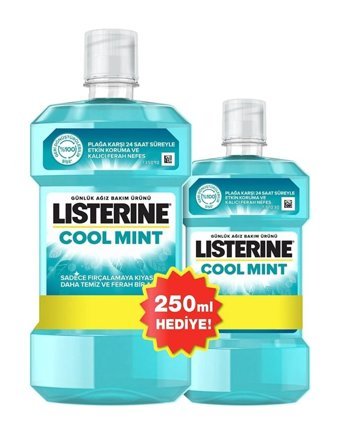Listerine Cool Mint Alkolsüz Nane Aromalı 500+250 ml Ağız Gargarası
