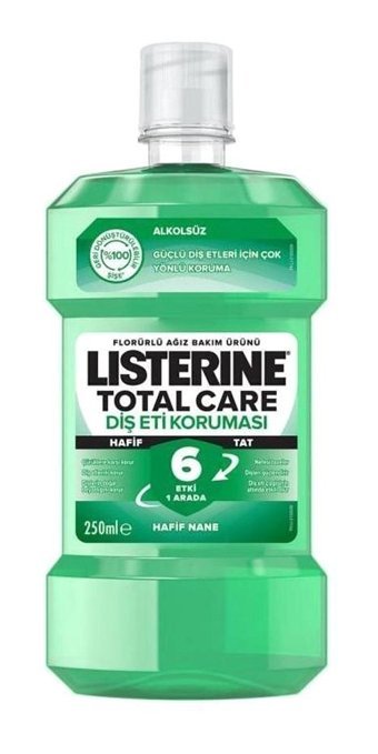 Listerine Alkolsüz Nane Aromalı 250 ml Ağız Gargarası