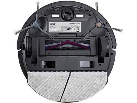 Fakir Robert RS 780 Haritalı Hepa Filtreli 4000 Pa Siyah Robot Süpürge + Mop