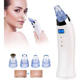 Nefertiya Xn 8030 Tüm Ciltler İçin 4 Başlıklı Pilli Vakumlu Yüz Temizleme Cihazı Beyaz