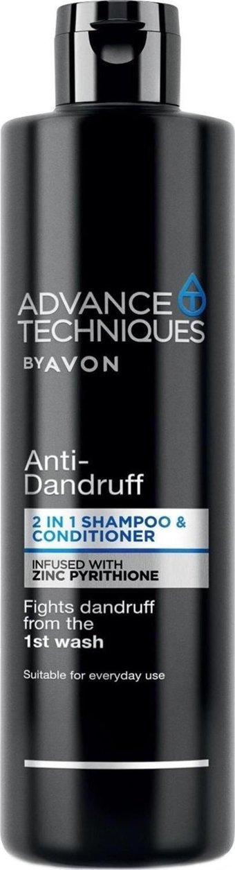 Avon Advance Techniques Kepek Karşıtı Tüm Saçlar İçin Sade Kremli Şampuan 2 si Bir Arada Kadın Şampuanı