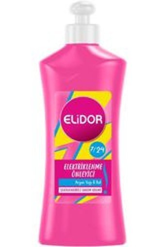 Elidor Elektiriklenme Önleyici Argan Yağlı Silikonsuz Sülfatsız Onarıcı Keratinli Boyalı Saçlar Tüm Saçlar İçin Durulanmayan Unisex Saç Kremi 300 ml