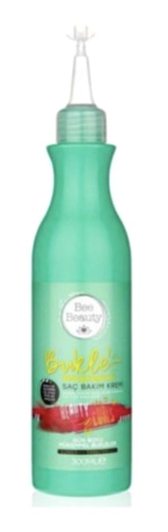 Bee Beauty Silikonsuz Sülfatsız Nemlendirici Tuzsuz Keratinli Boyalı Saçlar Kıvırcık Saçlar İçin Durulanmayan Kadın Saç Kremi 300 ml