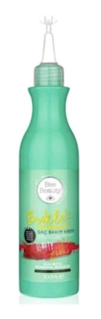 Bee Beauty Silikonsuz Sülfatsız Nemlendirici Tuzsuz Keratinli Boyalı Saçlar Kıvırcık Saçlar İçin Durulanmayan Kadın Saç Kremi 300 ml