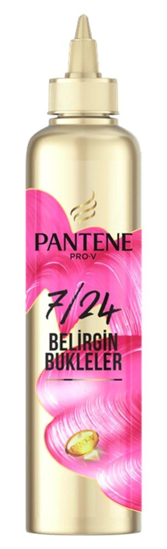 Pantene Belirgin Bukleler Silikonsuz Sülfatsız Nemlendirici Tuzsuz Keratinli Boyalı Saçlar Kıvırcık Saçlar İçin Durulanmayan Kadın Saç Kremi 300 ml