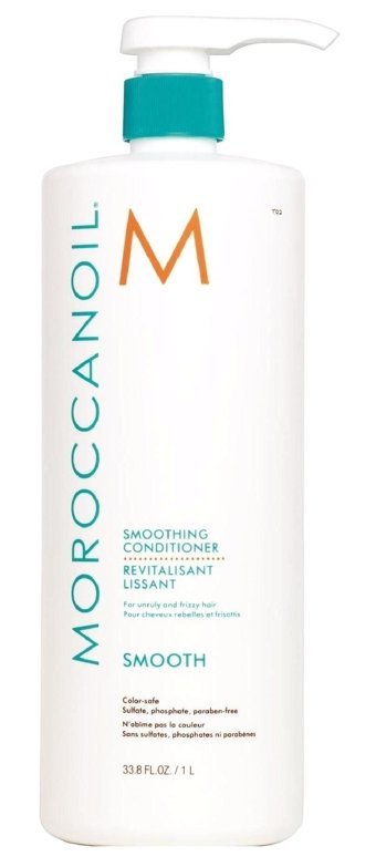 Moroccanoil Smooth Argan Yağlı Silikonsuz Sülfatsız Nemlendirici Keratinli Boyalı Saçlar Tüm Saçlar İçin Durulanmayan Kadın Saç Kremi 1000 ml