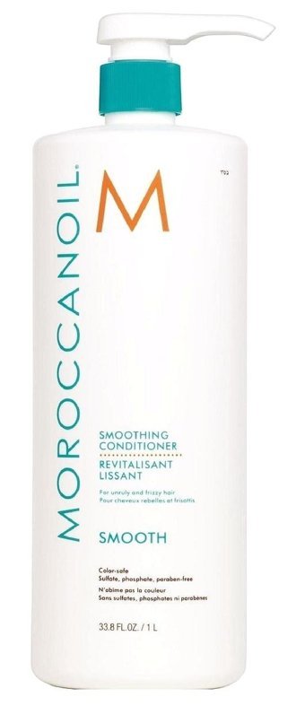 Moroccanoil Smooth Argan Yağlı Silikonsuz Sülfatsız Nemlendirici Keratinli Boyalı Saçlar Tüm Saçlar İçin Durulanmayan Kadın Saç Kremi 1000 ml