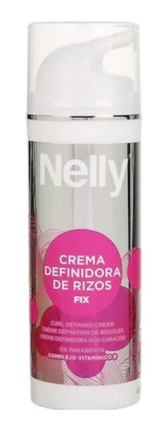 Nelly Crema Definidora de Rizos Silikonsuz Sülfatsız Hacim Veren Tuzsuz Keratinli Boyalı Saçlar Kıvırcık Saçlar İçin Durulanmayan Kadın Saç Kremi 150 ml