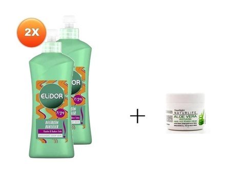 Elidor Belirgin Bukleler Badem Sütlü Silikonsuz Sülfatsız Nemlendirici Tuzsuz Keratinli Boyalı Saçlar Kıvırcık Saçlar İçin Durulanmayan Unisex Saç Kremi 265 ml