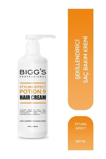 Biggs Professional Silikonsuz Sülfatsız Nemlendirici Tuzsuz Keratinli Boyalı Saçlar Kıvırcık Saçlar İçin Durulanmayan Unisex Saç Kremi 500 ml