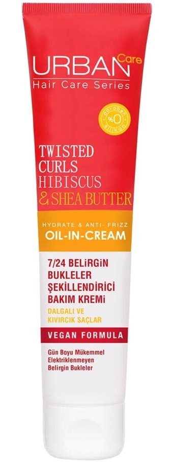 Urban Care Twisted Curls Argan Yağlı Silikonsuz Sülfatsız Nemlendirici Keratinli Boyalı Saçlar Tüm Saçlar İçin Durulanmayan Kadın Saç Kremi 175 ml