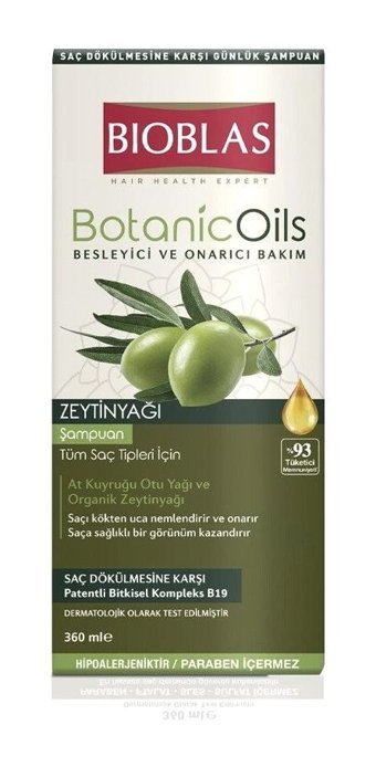 Bioblas Botanic Oils Onarıcı Düz Saçlar İçin Sülfatsız Keratin Zeytinyağlı Parabensiz Kremsiz Şampuan Unisex Şampuanı 360 ml