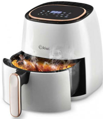 Kiwi KAF-5536 Airfryer 5 lt Tek Hazneli Izgara Yapan Yağsız Sıcak Hava Fritözü Beyaz