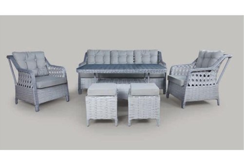Adım Shops Metal 7'li Bahçe Koltuğu Gri