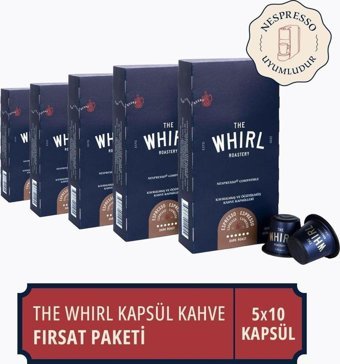 The Whirl Dark 5x10'lu Espresso Dark Kapsül Kahve