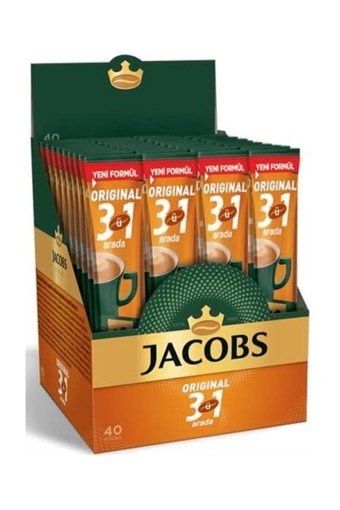 Jacobs 3'ü 1 Arada Paket Granül Kahve 40x16 gr