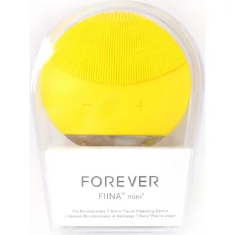 Forever Fiina Mini Karma Ciltler İçin 1 Başlıklı Fırçalı Silikon Şarjlı Titreşimli Yüz Temizleme Cihazı Sarı