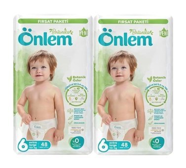 Önlem Botanika 6 Numara Cırtlı Bebek Bezi 96'lı