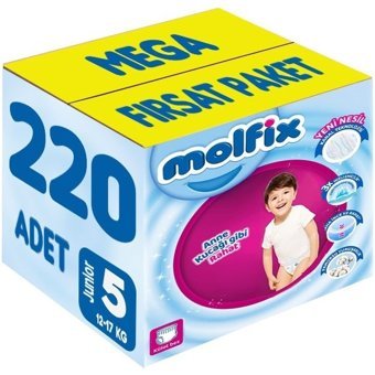 Molfix 5 Numara Külot Bebek Bezi 220'li