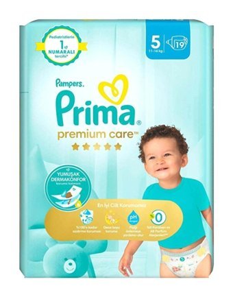 Prima Premium Care 5 Numara Cırtlı Bebek Bezi 19'lu