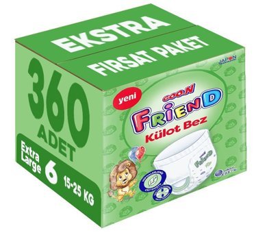 Goon Friend 6 Numara Külot Bebek Bezi 180'li