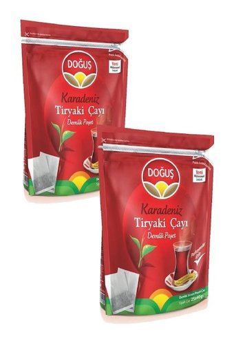 Doğuş Karadeniz Tiryaki Siyah Süzen Demlik Poşet Çay 2x25'li