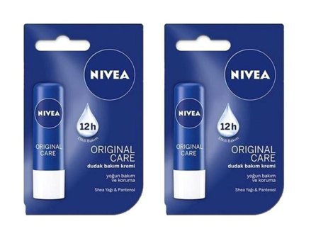 Nivea Aromasız Yetişkin Dudak Nemlendirici Balm 2x4.8 gr