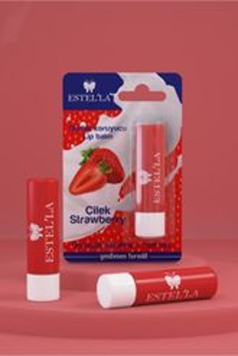 Estella Çilekli Yetişkin Dudak Nemlendirici Balm