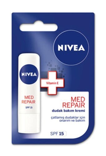 Nivea Med Repair Aromasız Yetişkin Dudak Nemlendirici Balm 4.8 gr