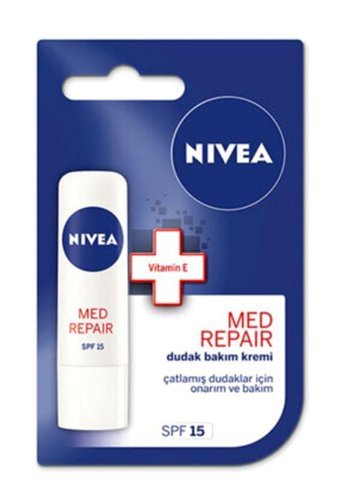 Nivea Med Repair Aromasız Yetişkin Dudak Nemlendirici Balm 4.8 gr