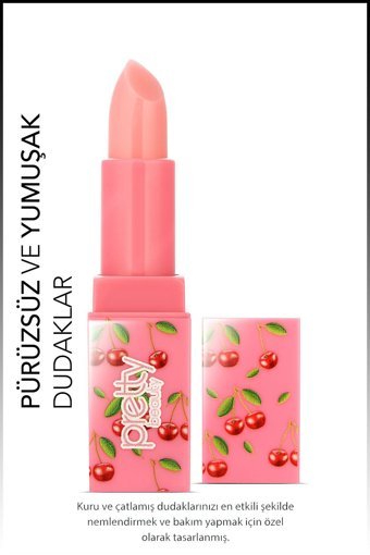 Pretty Beauty Kirazlı Yetişkin Dudak Nemlendirici Balm